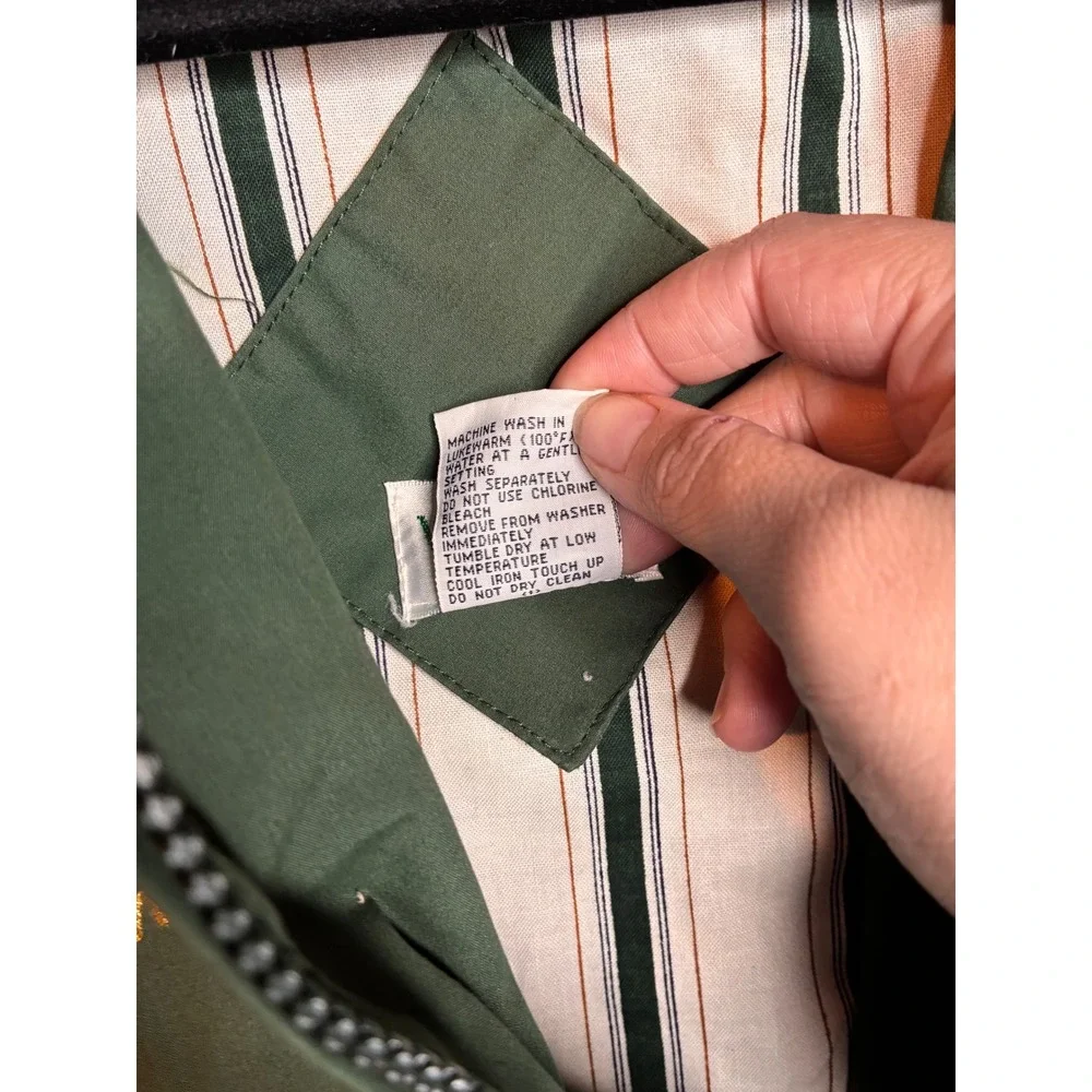 Vintage WinnerMate Kerr-McGee OSHA Star Bomber Jacket Green XXL‎ Smitty Workwear